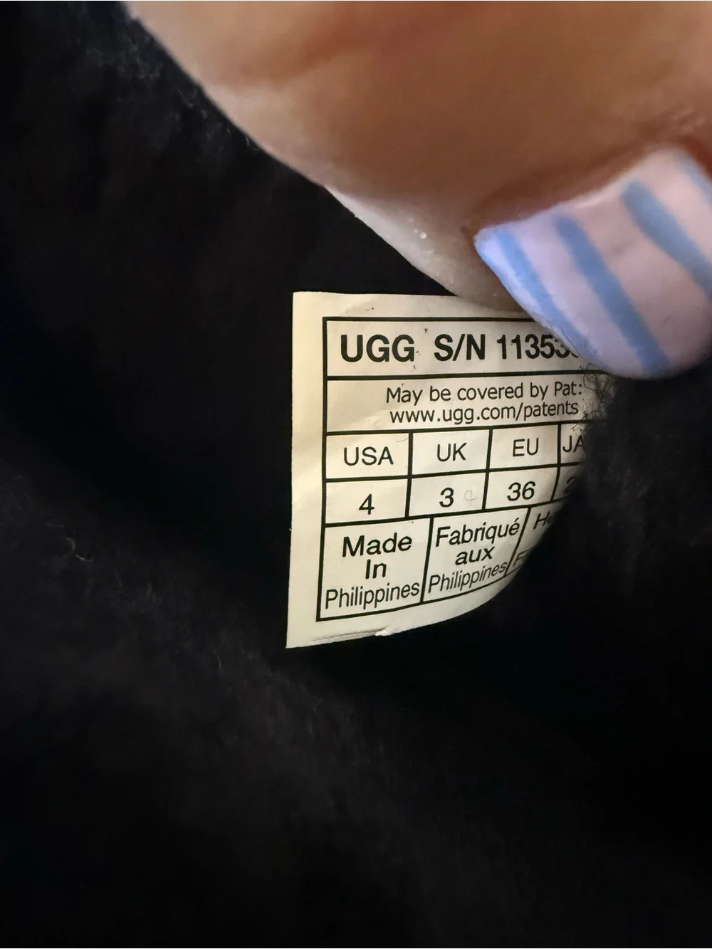 UGG Classic Short Chunky Black Sequin Boots-NWOT Size 4